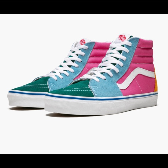 vans sk8 hi color block